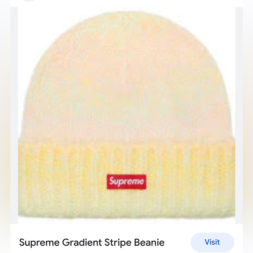 Supreme gradient stripe beanie